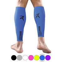 Rymora Calf Compression Sleeves Men Women Shin Splints Running (Pair Blue) (S)