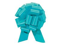 Pull String Bows 5 Inch 20 Loops Turquoise Blue Pkg/10