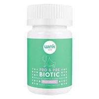 Wink Naturals Prebiotics and Probiotics, Immune Booster and Supplement for Digestive Health, Bloating Relief and Support, Regular Bowel Habits - for Kids and Adults (Huckleberry Flavor, 30 Melts)