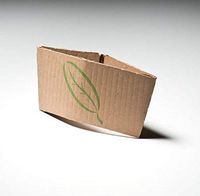 HOT Cup Sleeves Compostable (Case of 1200) Made in USA