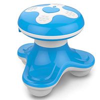 Cibee Handheld Massager Mini Portable Head Massager Full Body Massager with Charging Cable Perfect for Head, Neck, Shoulders, Waist, Back & Legs (Blue, 3.14”X3.94“)