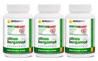 BergaMet SPORTSHEART180 Tablets - Performance Supplement | Boosts Energy | Endurance | Enhanced Focus | Reduced Stress | Faster Recovery - Natural Citrus Bergamot 600mg 47% BPF Clinically Proven