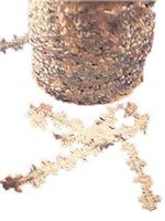 2 Tone White Blue Satin Ribbon Braided Knots 12 Yrds