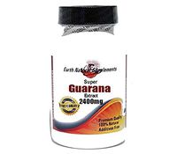 Super Guarana Extract 2400mg * 100 Caps 100% Natural - by EarhNaturalSupplements
