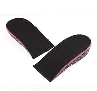 Flyusa 1.18 Inch Breathable Memory Foam Height Increase Elevator Invisible Shoes Insole Lift Kit Shoe Pads Heels Inserts for Men Women Black