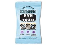 Skinny Jimmy! Eye of The Tiger Bar, Caramel Chocolate Peanut, Under 100 Calories Mini Protein Bar with Guarana Caffeine and Turmeric, 24 Count