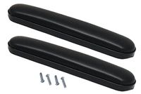 Heavy Duty Desk Length (10-1/4") Wheelchair Arm Pads, Black (Pair), Fits Most Medline, Drive, Invacare, E&J, Guardian, Lumex, Tuffcare, ALCO & Other Desk Arm Manual Wheelchairs