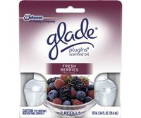 SC Johnson J30 72395 1.34 oz. Plug Ins Scented Oil Air Fresheners Fresh Berries Refills -6 Pack