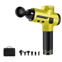 Massage Gun Fascia Gun Relaxation Gun Muscle Relaxer Electric Massage Fascia Muscle Suitable for Fitness Fanatic for Men and Women Yellow