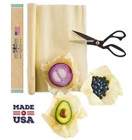 Bees4Seas Beeswax Food Wrap Roll 36"x14"-Made In USA. Eco-Friendly, Reusable Food Wrap. Organic, Free of Synthetic Wax and Dyes. Plastic Free Food Storage Keeps Food Fresh With Zero Waste.