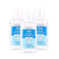 Hand Sanitizer Gel Alcohol Based Hand Wash Gel Quick-drying Water-free Instant Refreshing Hand Soap Gel Disposable for Home Office Traveling (3Pcs, Clear)