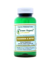 Green Organic Supplements' Cleanser and Detox, Enriched with Buckthorn, Aloe, Bentonite Clay, Bladderwrack and Triphala, Aims to Improve Toning and Detoxification of The Digestive System