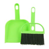 uxcell Mini Car Keyboard Cleaning Whisk Broom Dustpan Set Green Black