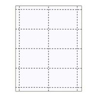 Name Badge Productions - 3 3/4 x 2 1/2 Inch All-in-One Standard Inserts - Micro-Perferated 57 Pound Exact Vellum Bristol - 500 Inserts Per Package