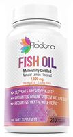 Omega 3 Fish Oil 1000 mg, Extra Strength Formula for Healthy Heart, Immune Function and Brain Health, EPA DHA Supplement Wellness Formula, Supports Joints, Skin & Eye Health - 240 Softgels, Non-GMO