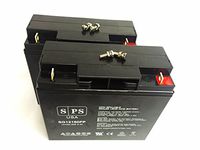 Merits Health Products P120 Wheelchair MKB ES17 12 Scooter Wheelchair Replacement Battery (2 Pack of 12V 18Ah)