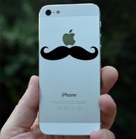 Yadda-Yadda Design Co. Mustache 3 Pack - Android/iPhone - Vinyl Phone Decal (Color Variations Available) (Black)