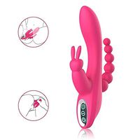 DDORR Powerful Cordless Wand - Rechargeable G Sport 3 in 1 Rabbit Vibrantor for Women Waterproof 7 Powerful Vibrations Quiet Dual Motors for Women (Pink)