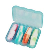 Jenny.Ben Soft Memory Foam earplugs Hearing Protection Earmuffs Noise Reduction Sound Insulation for Travel Sleep 4 Pairs