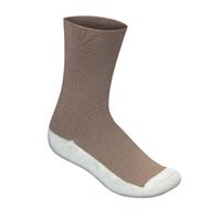 OrthoFeet BioSoft Casual Dress Diabetic Socks - 3 Pair - Small - Brown/White - B3030B3030