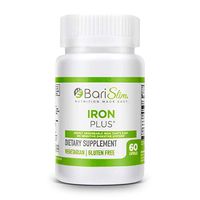 BariSlim Iron Plus - 60 Capsules - Formulated for Patients After Weight Loss Surgery Including Gastric Bypass and Gastric Sleeve - 2 Month Supply