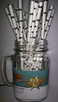 WEDDING, BABY SHOWER, BIRTHDAY, MUSTACHE, Vintage Paper Drinking Straws - 100 Count - Twilight Parties