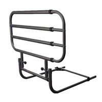 LLF Adjustable Bed Support Rail Stander,Folding Bed Assist Bar Handle, Safety Side Guard for Elderly Metal Bed Railing