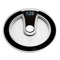 Portable Electronic Scale, Body Weight Scale + Round Intelligent Electric Digital Scale, Multi-functional Electronic Weighting Precision Scale with LCD Display for Women & Men(2#)