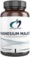 Designs for Health Magnesium Malate - 360mg Magnesium for Energy + Muscle Support (120 Capsules)