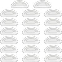 YGDZ Eyeglasses Nose Pads, 10 Pairs Silicone Adhesive Anti Slip Clear Sunglasses Eyeglasses Nose Pads for Plastic Frames, 2mm Clear