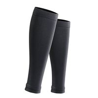 Calf Compression Sleeve Men and Women - Leg Compression Socks for Shin Splint, Leg Cramps & Calves Recovery - Best Calf Guard for Running, Jogging, Cycling, Fitness & Exercise (Black, 2 Pairs S/M)