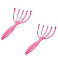 IETONE Head Massager Neck Massage Octopus Scalp Stress Relax Spa Therapy Healing, Soft Resin Finger Gripper Claw Head Spa Vibration Scalp Massage Tool-2 Pack