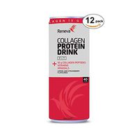Reneva Collagen Protein Drink - Contains Collagen Peptides, Vitamins, Minerals, and No Sugar or Carbohydrates (12 Pack, Fit)