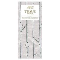Caspari Birch Tissue Paper in Silver, 8 Sheets Included