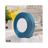 25Yard 22M Handmade Silver Metallic Glitter Ribbons for DIY Crafts Sewing Fabric Christmas Party Wedding Supplies Gift Wrap,R198