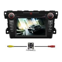 7 Inch Touchscreen Monitor Car GPS Navigation System for MAZDA CX-7 2007-2015 Stereo DVD Player+Bluetooth+Radio+Steering Wheel Control+Sd/usb+AUX IN+Free Backup Rear View Camera+Free US Map by Indiny