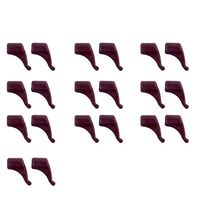 10 Pair Silicone Eyeglasses Sleeve Retainer - Glasses Frame Grips Anti-Slip Silicone Holder Ear Hook for Sunglasses Brown Small