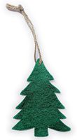 Natural Evergreen Tree Shaped Essential Oil Ornament Diffuser for Home or Car - 100% Pure Wool - Package of 2