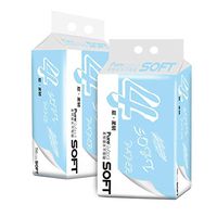 Napkin Paper, 4 Layers Tissue Paper Toilet Paper Pumping Napkin Paper,1 Pack has 6 Rolls