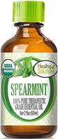 Organic Spearmint Essential Oil (100% Pure - USDA Certified Organic) Best Therapeutic Grade Essential Oil - 60ml