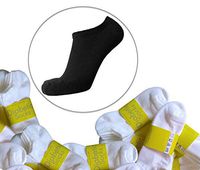 Diabetic no Show Low Non-Binding Loose Socks for Men - 2 Pack (10-13, Black)