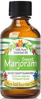 Pure Gold Sweet Marjoram Essential Oil, 100% Natural & Undiluted, 60ml