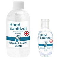 Toamen Hand Sanitizer Gel No-Rinsing Alcohol Free (50 / 250ml) Infused with Aloe Gel & Vitamin E, Washless Hand Soap Gel, Portable Gentle Cleaning Hand Sanitizer Non-irritating (250ML)
