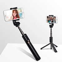 Bluetooth Selfie Stick, Extendable Selfie Stick Tripod with Wireless Remote compatible with iPhone X/iPhone 8/8 Plus/iPhone 7/7 Plus/iPhone 6 Plus, Galaxy S9/S9 Plus/S8/S8 Plus/S7/Note 8, Huawei, More
