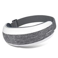 OYOCO-Eye-Massager-with-Heat-Music,Vibration,Air Pressure Electric Portable Shiatsu Massager for Dry Eyes Eyestrain Temple Headaches Fatigue Relief Great Gift Idea (White-Dark Gray G2)