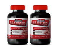 Muscle Mass Supplements for Men - N.O. 2175 MG - Nitric Oxide Muscle Support - Premium 4 in 1 Complex - Nitric Oxide activator - 2 Bottles 180 Capsules