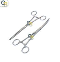G.S Pean HEMOSTAT Forceps Straight & Curved 6" Set - 2 PC