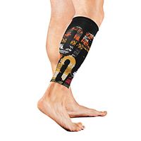 Calf Guard Sleeves Off Road Tyre Trace Black Sports Calves Guards Sleeves for Running, Basketball, Baseball, Football