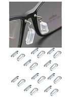 AM Landen 10 Pairs 13mm Soft Silicone Eyeglass Snap-in Nose Pads for Titanium Frame