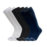 6 Pairs Compression Socks for Women Men Medical 8-15mmHg to Relieve Symtoms of Leg Fatigue and Swelling for Nursing,Running,Athletic,Edema,Diabetic
